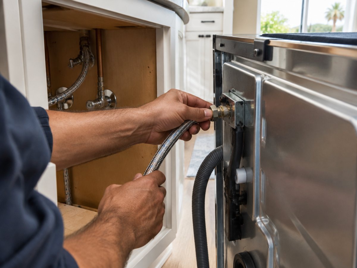 Dishwasher installation in Palmdale, CA