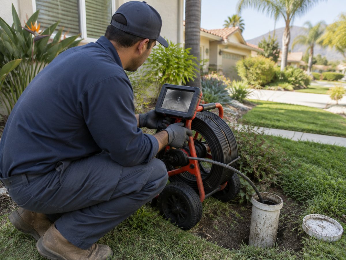 Sewer camera inspection in Palmdale, CA