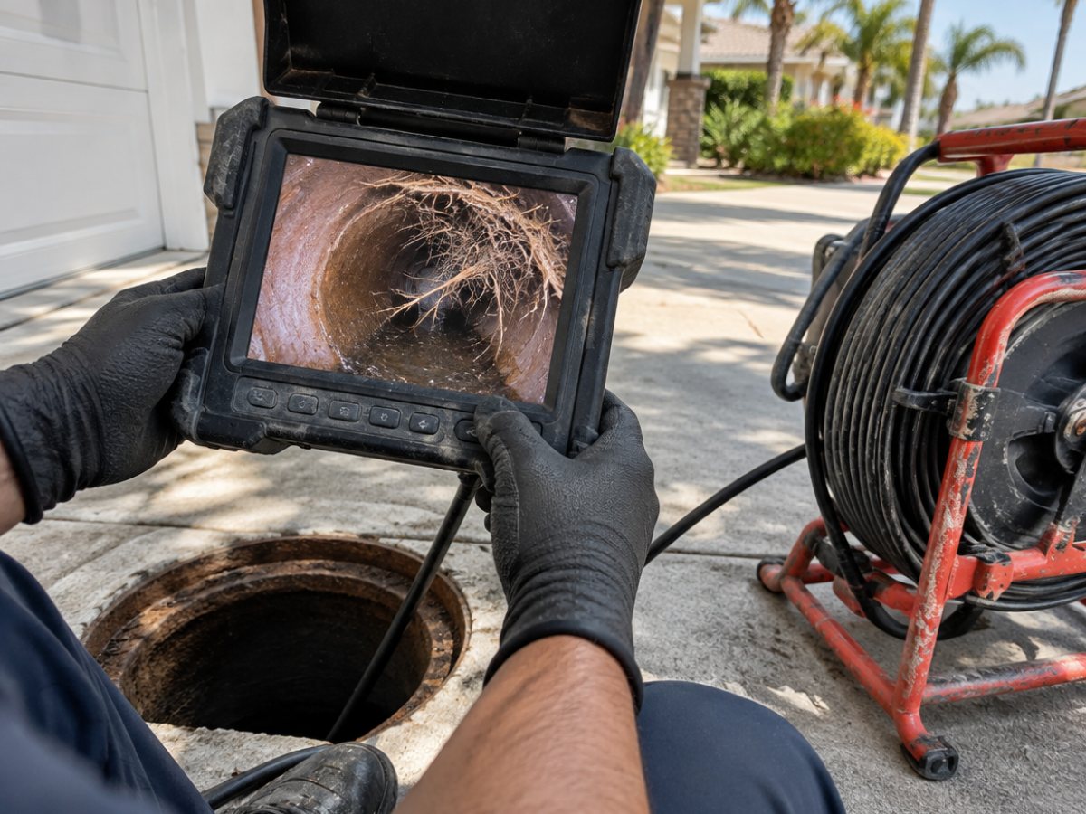 Sewer camera inspection in Lancaster, CA