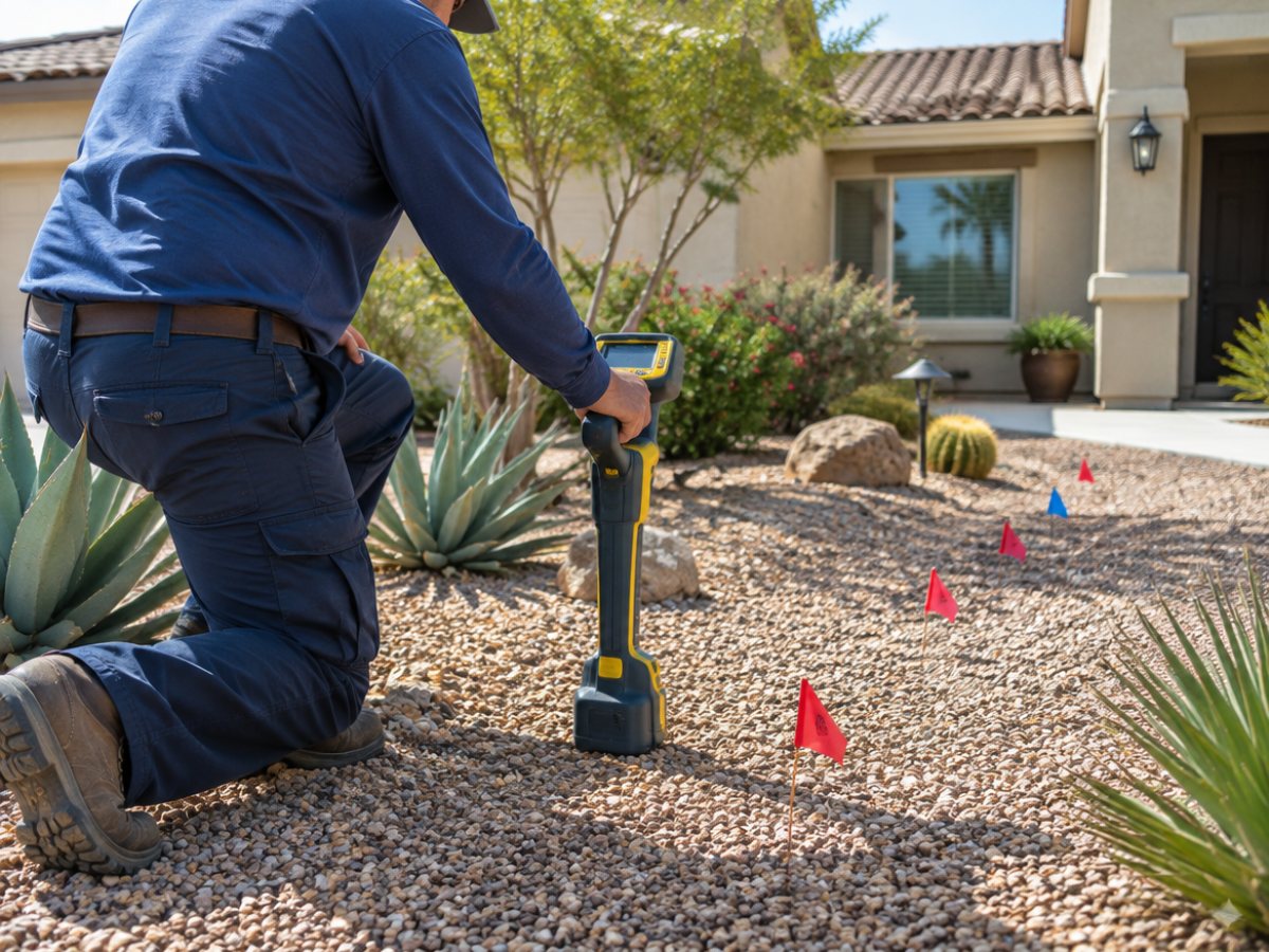 Water and sewer line location in Palmdale, CA