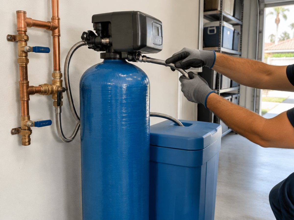 Water softener and filtration installation in Lancaster, CA